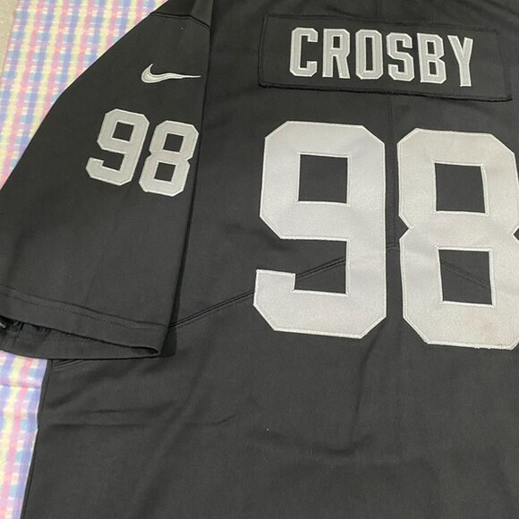 Las Vegas Raiders Crosby Black Jersey No. 98 - Picture 6 of 6
